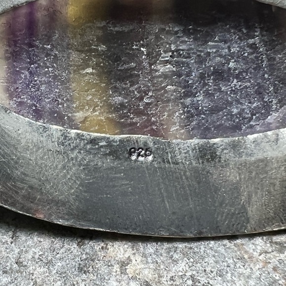 Large purple Fluorite pendant (A-1) - Picture 4 of 5